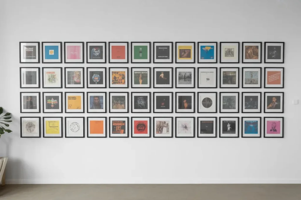 Album Cover Gallery Wall Grid