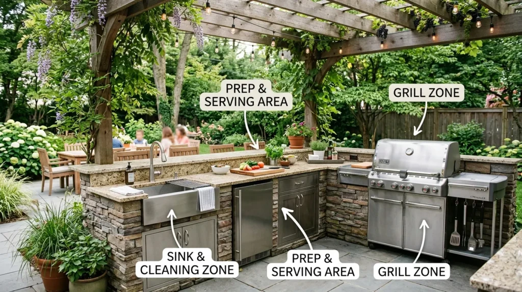 Outdoor Kitchen Planning Layout