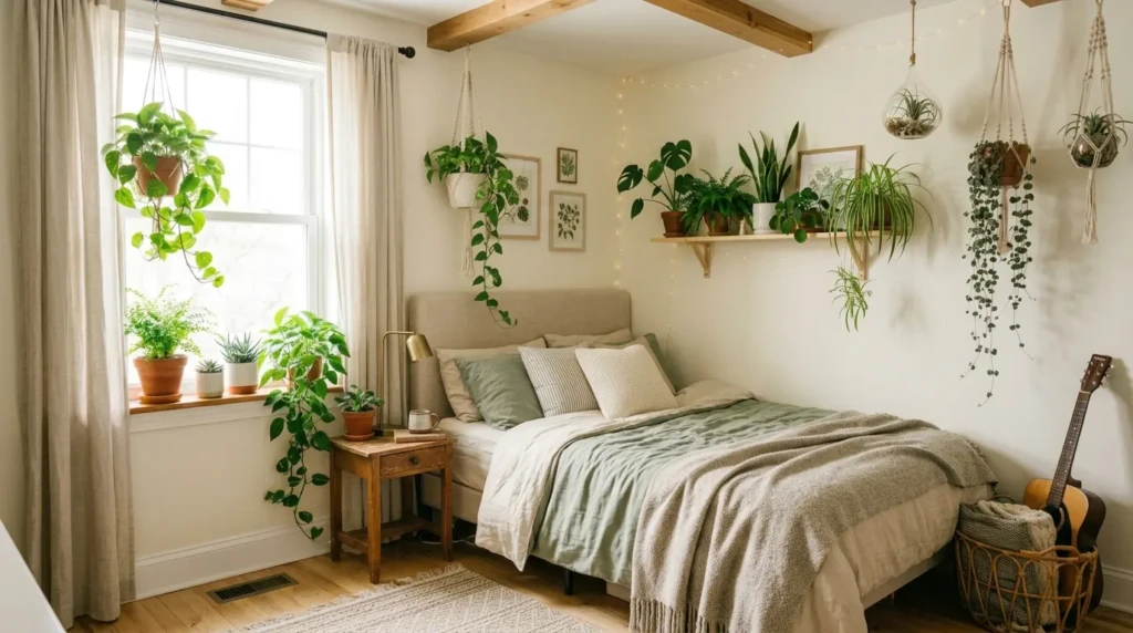 Bedroom with Indoor Plants