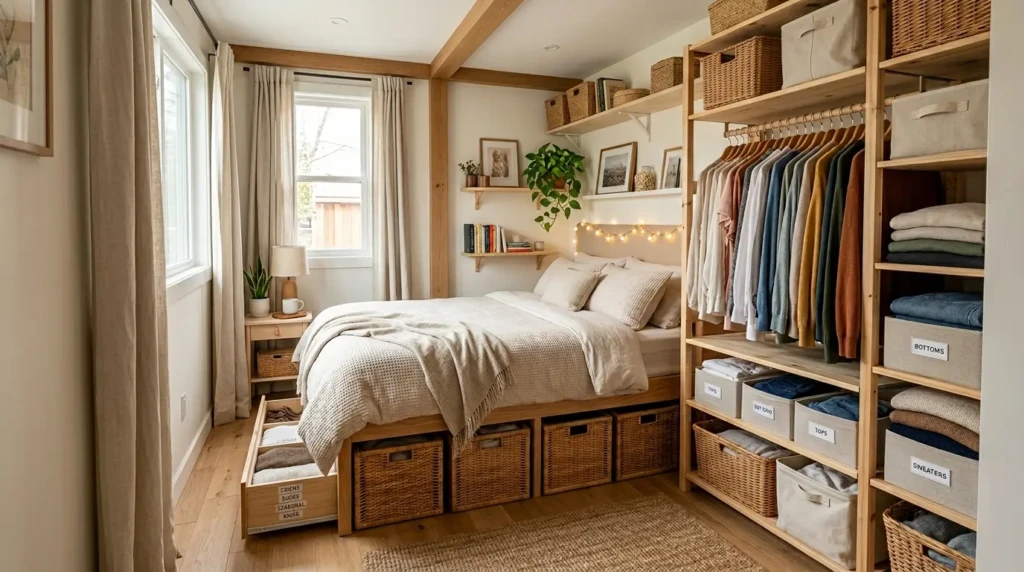 Space-Saving Storage Bedroom