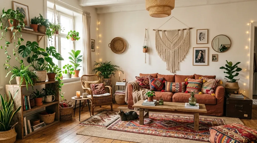 Boho Apartment Living Room Vibes