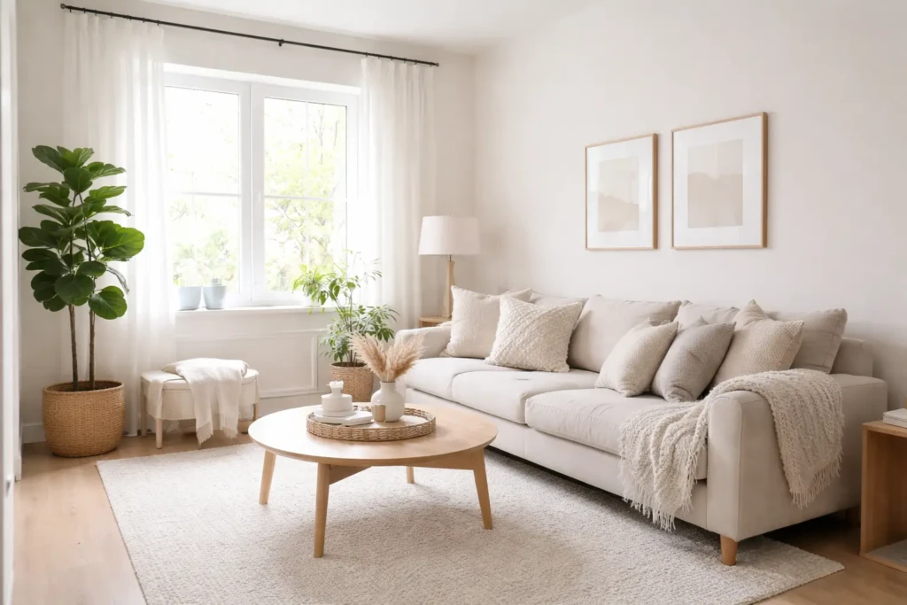 Light and Airy Small Living Room