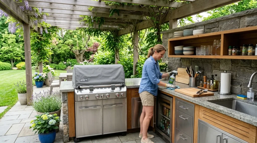 Cozy Outdoor Kitchen Decor