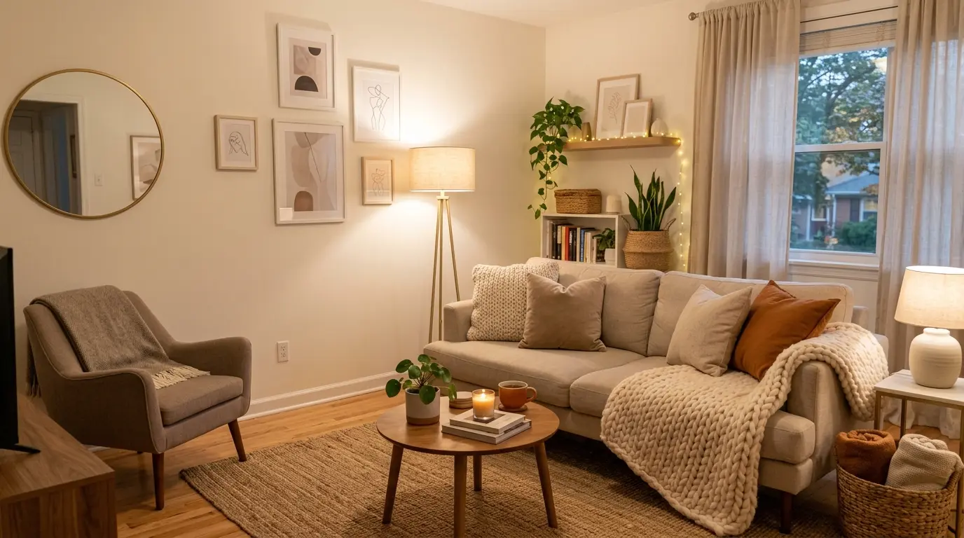 Cozy Apartment Living Room Retreat