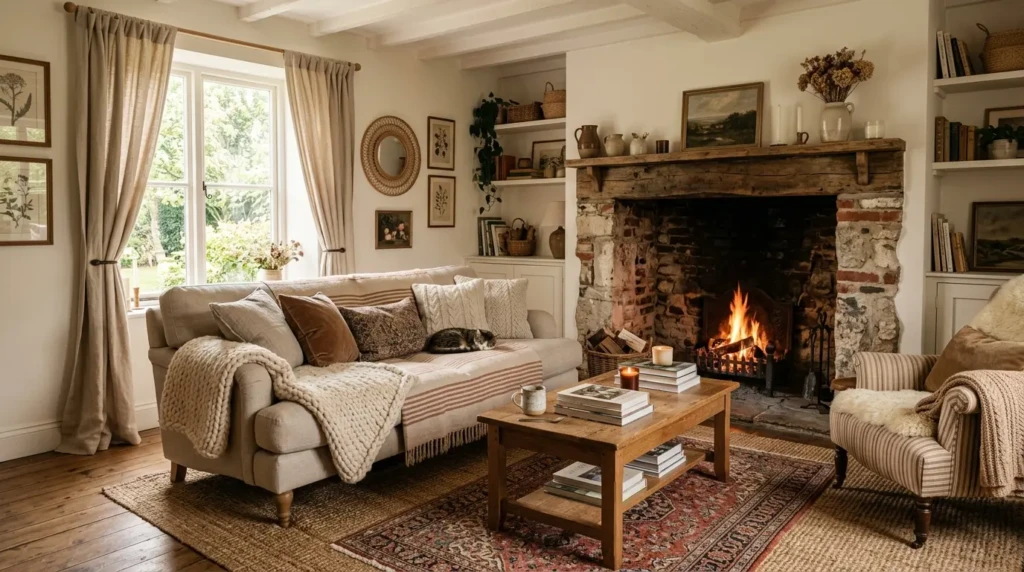 Cozy Textured Farmhouse Space