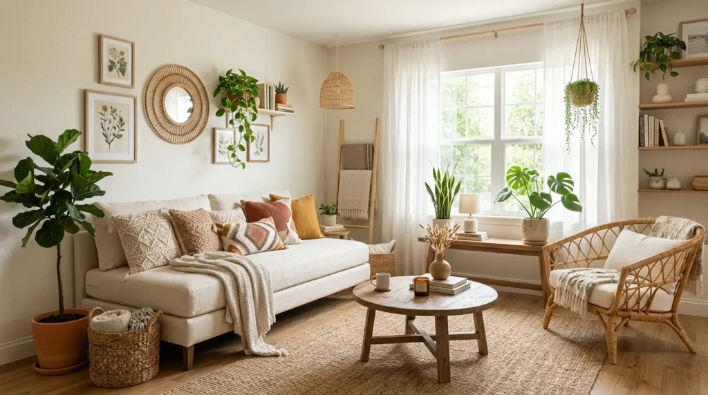 Small Boho Living Room