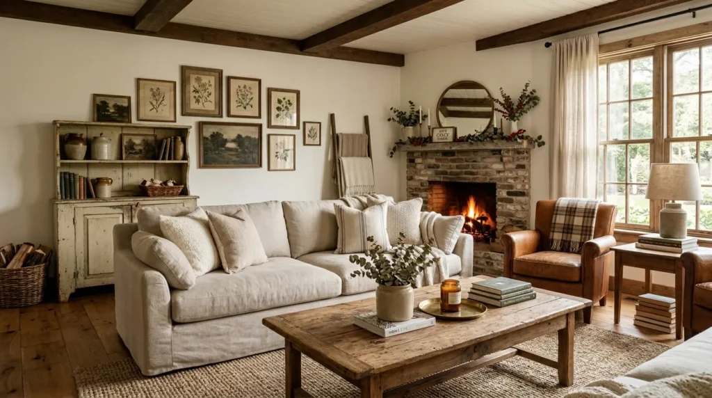 Farmhouse Living Room Furniture Setup