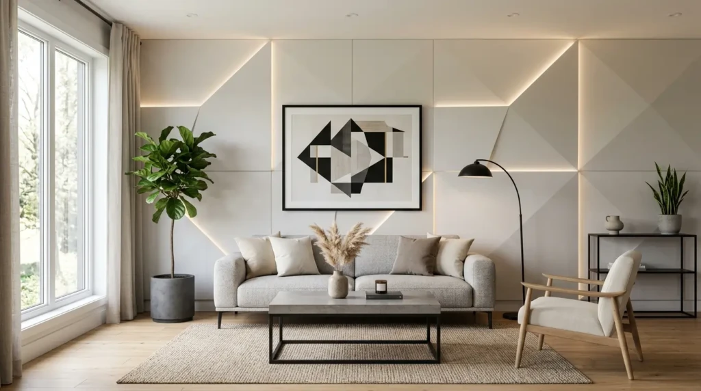 Modern Living Room Wall Design