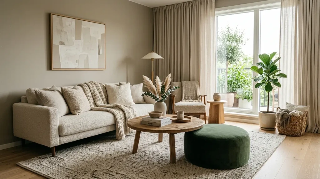 Cozy Textured Modern Living Room