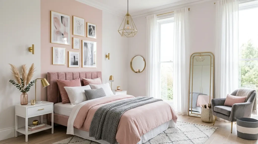 Pink Color Palette Bedroom