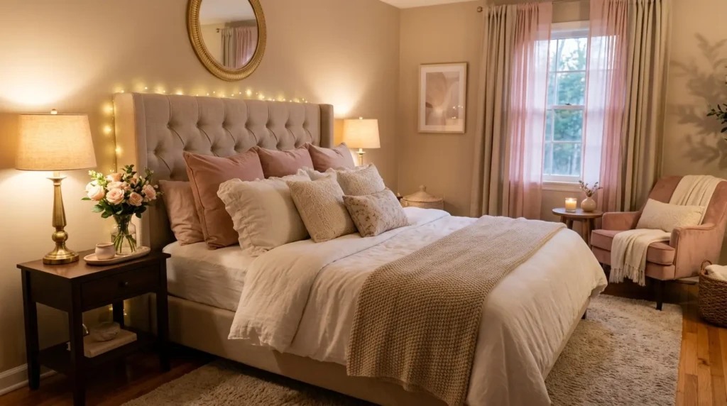 Romantic Bedroom Color Combination for Couples