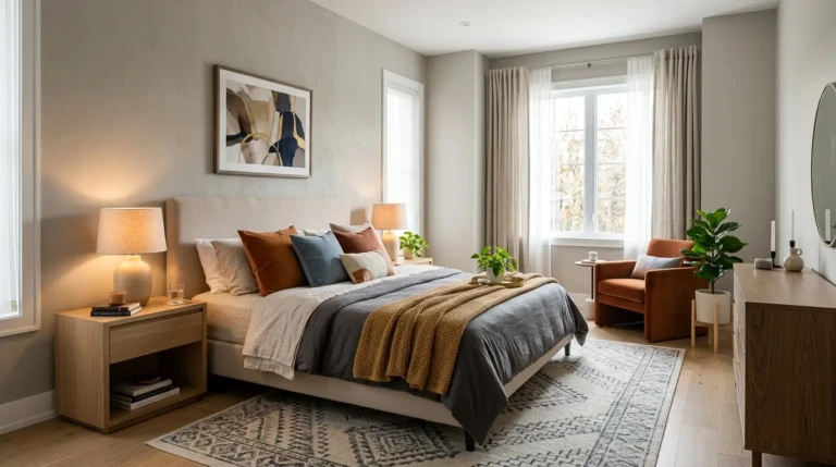 Serene Modern Bedroom Color Palette