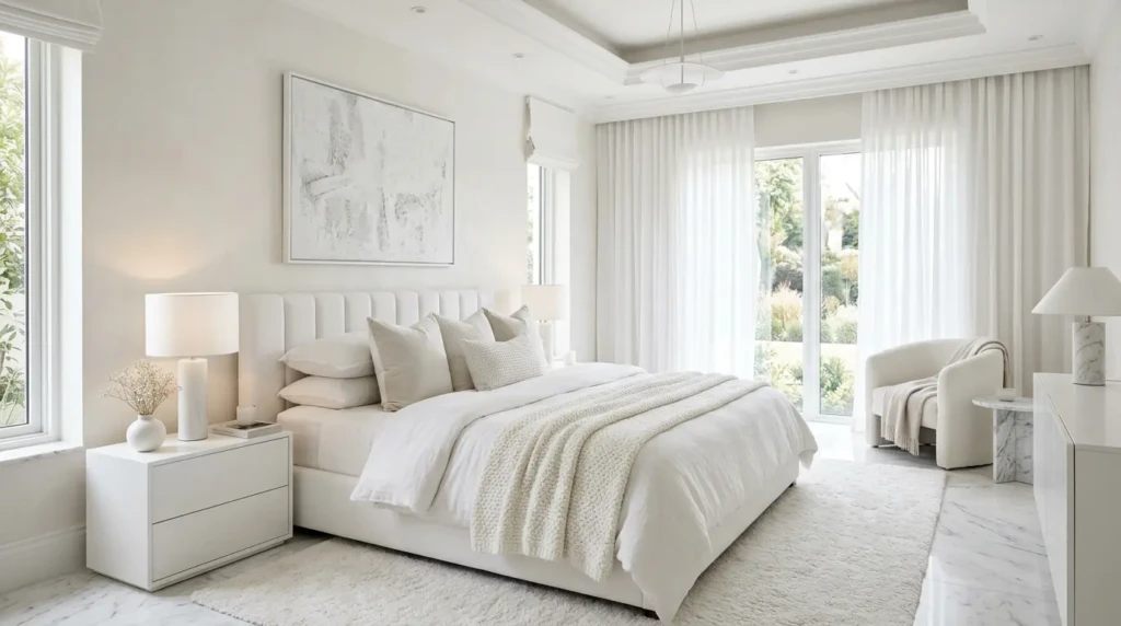 White Luxury Bedroom Theme