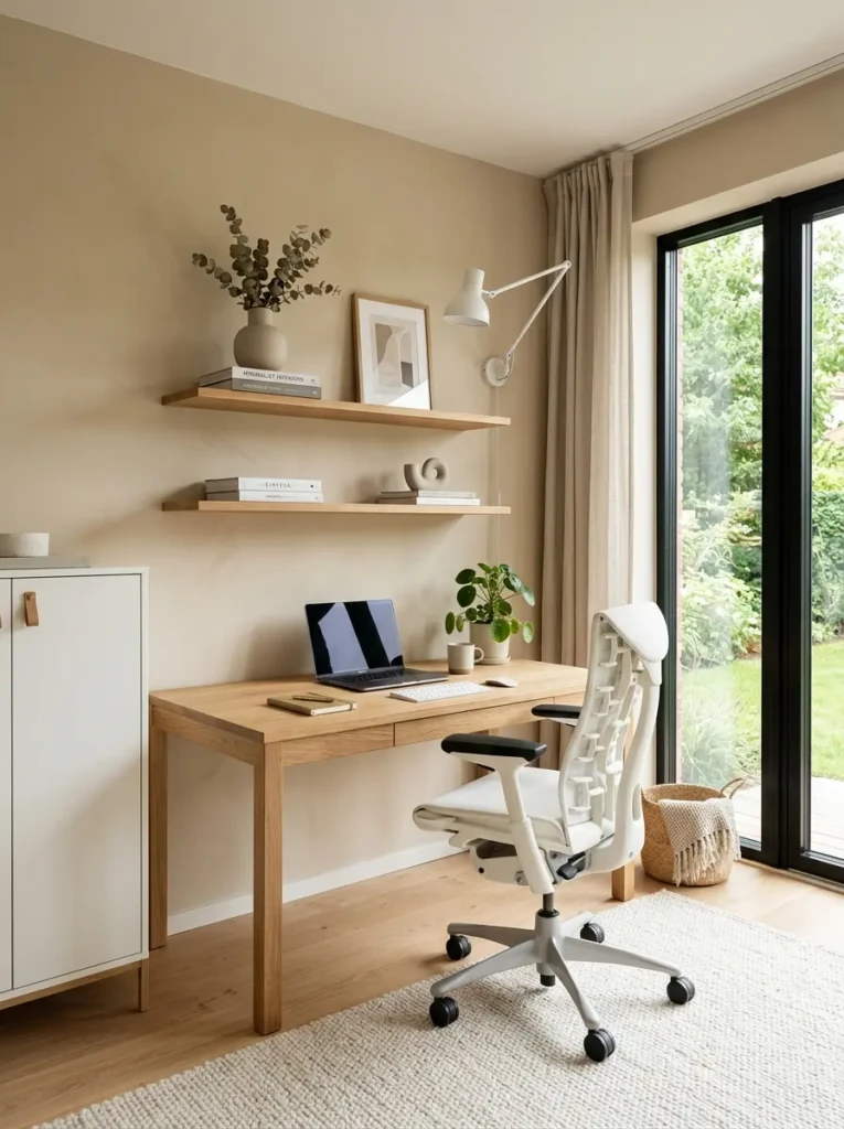 Modern minimalist desk available in different sizes for stylish home offices